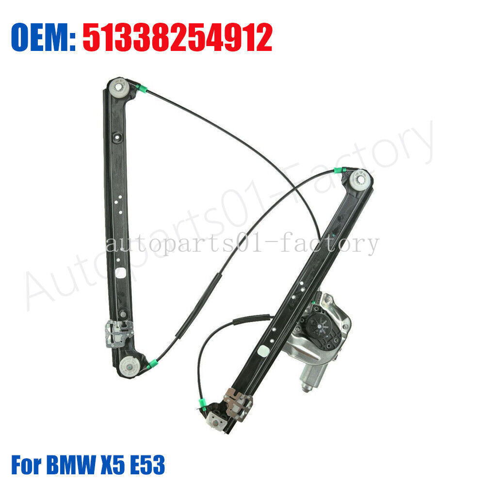 ya 1 6.30 Front Right Passenger Side Window Regulator Repair for BMW X5 E53 2000-2006