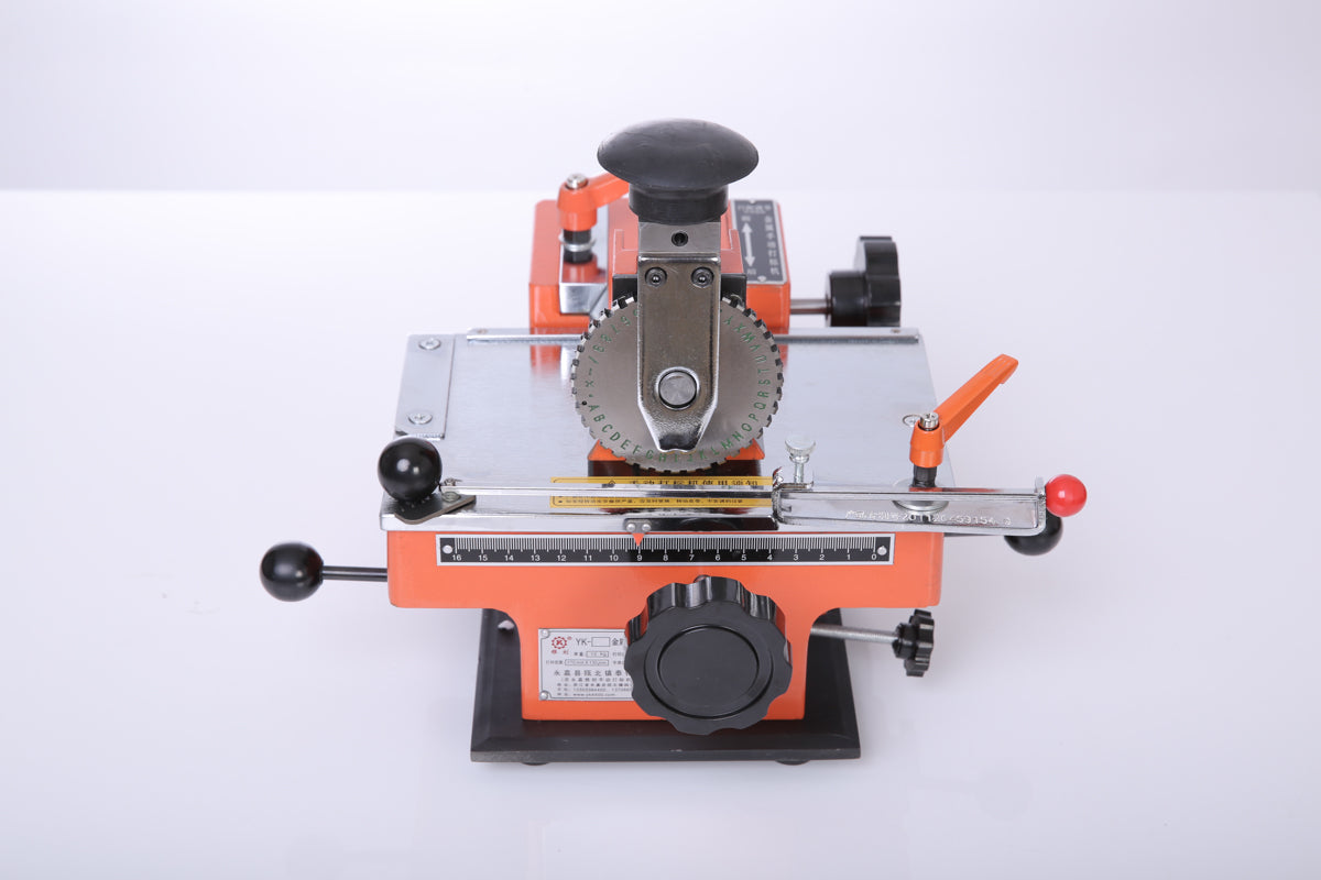 Semi-automatic sheet embosser metal stamping printer marking machine label 4mm B