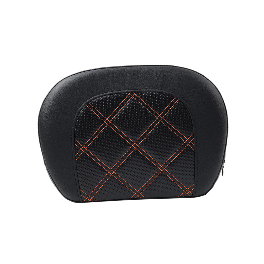 ya 3 6.25.3 Stitching Passenger Sissy Bar Backrest Black Pad Bracket for Harley Street Glide