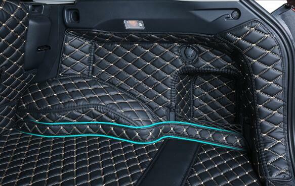 ya 5 8.7 Car Leather Boot Cargo Liner Tray Rear Trunk Floor Mat for for Cadillac XT4 2019-23