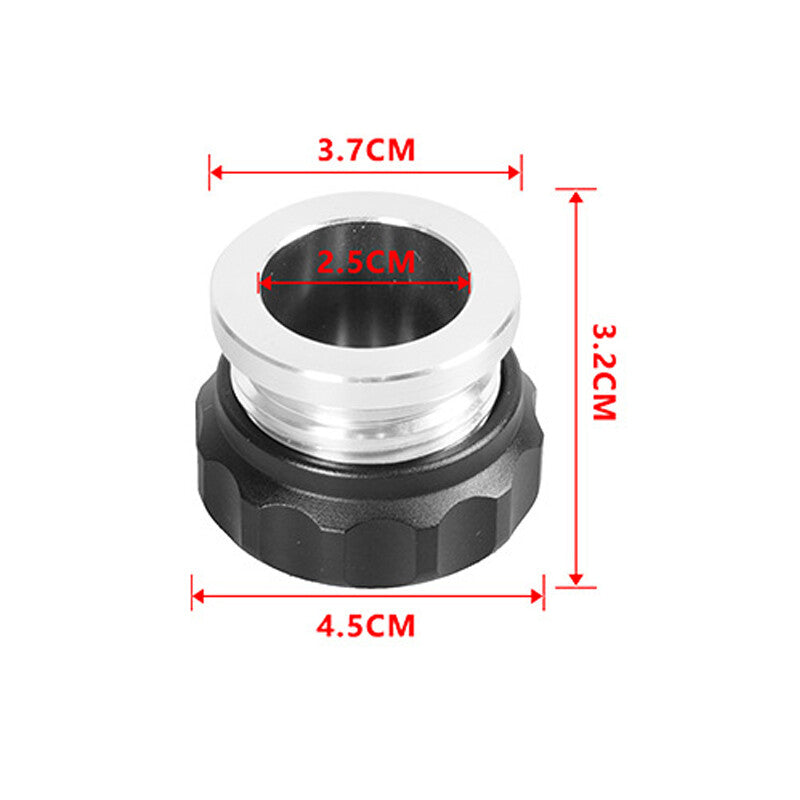 ya 11 6.8 1 /1inch Black Weld Billet On Filler Neck Cap Oil Fuel Water Tank Aluminum Alloy