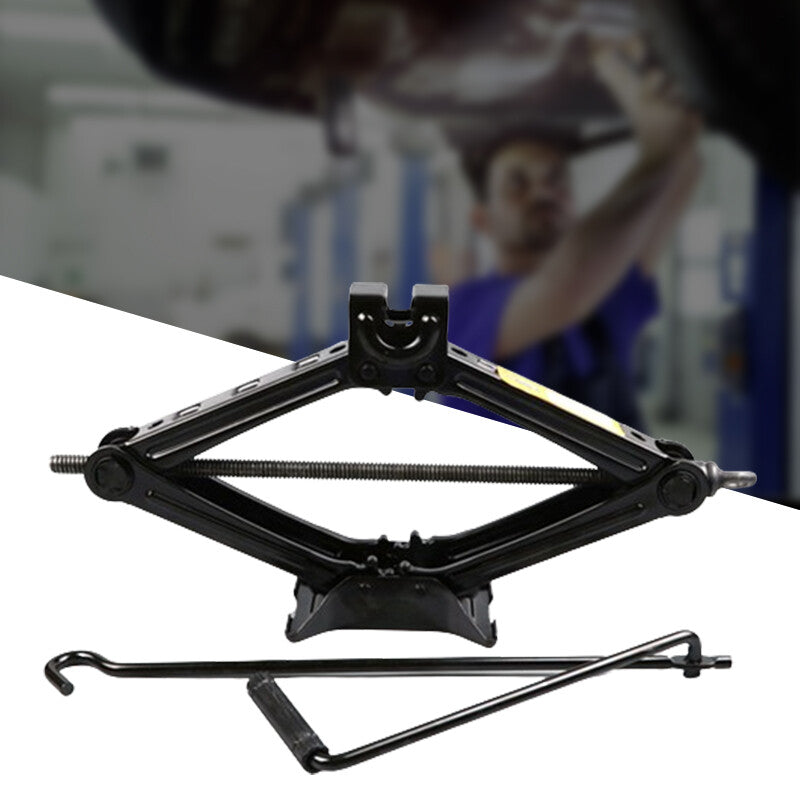 ya 1 6.30 2.5 Ton Tonne Scissor Wind Up Jack Lift Wind Up Car Van Crank Speed Handle Black