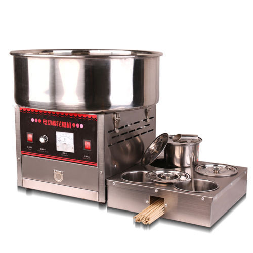 New Upgrade Fancy Art Stainless Steel Cotton Candy Machine 220V t