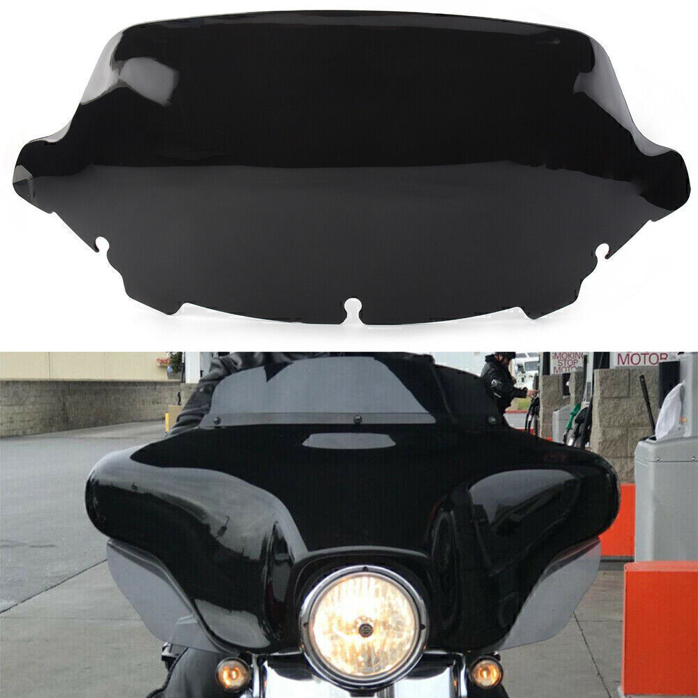 ya 4 6.21 for Harley Touring Electra Street Glide 10.5'' Wave Windshield Windscreen Black