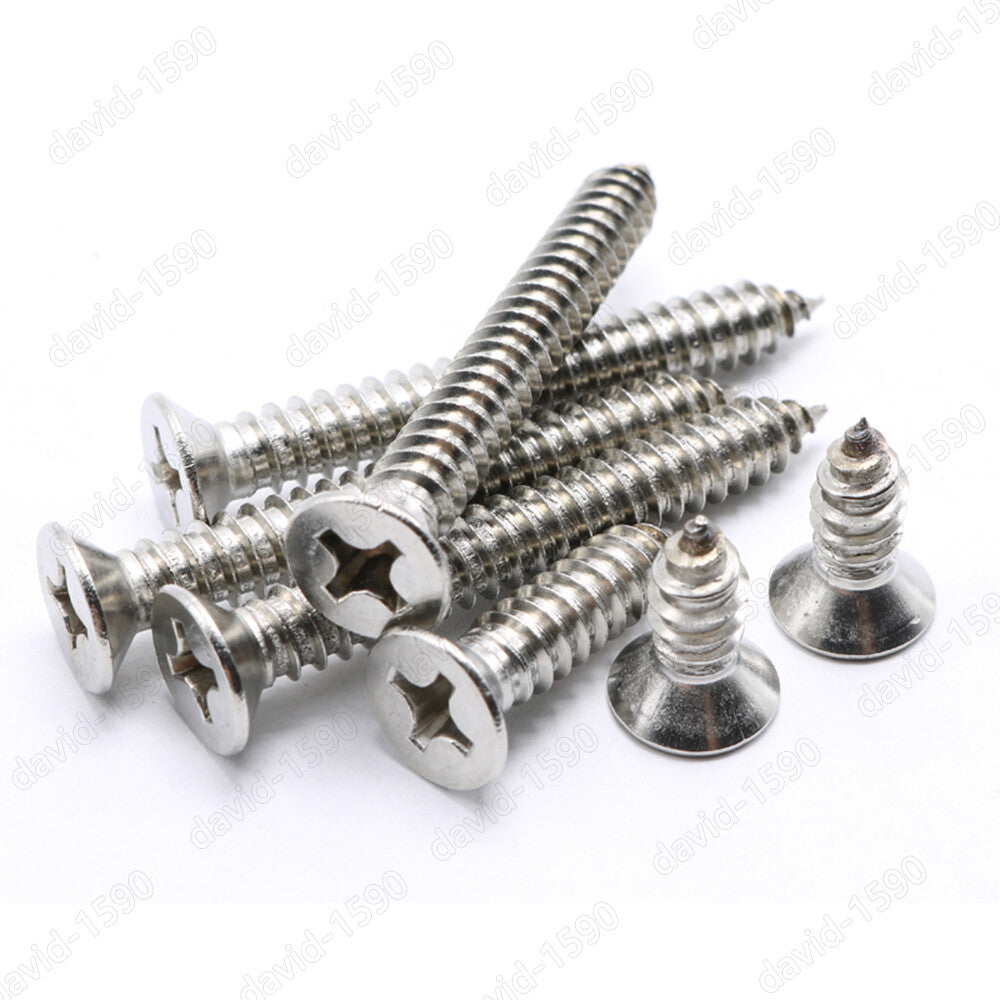 M4 M5 M6 Stainless Steel Phillips Countersunk Self Tapping Sheet Metal Screws