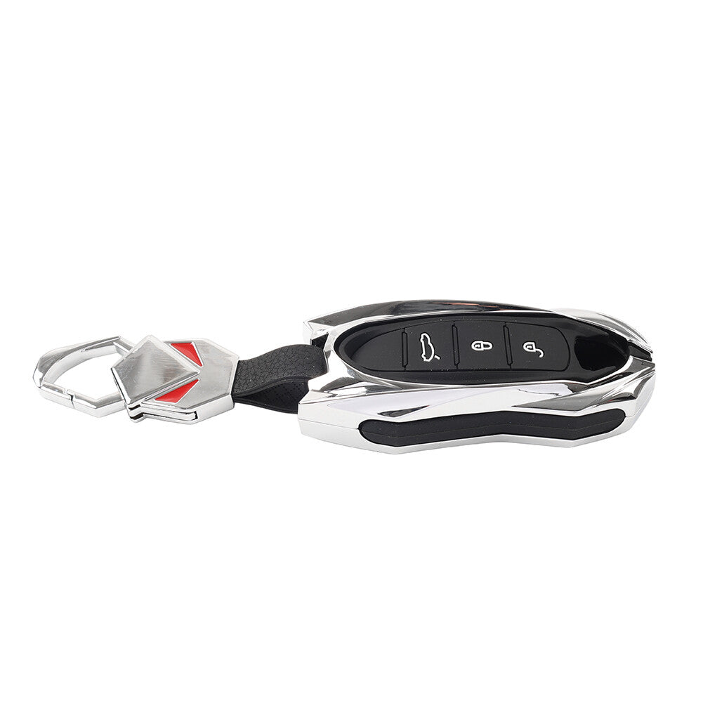 ya 10 5.28 Silver Remote Key Fob Case Shell Cover for Porsche 718 911 Macan for Cayenne Cayman