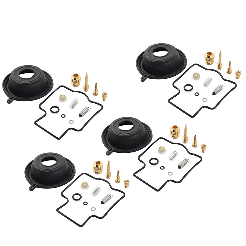 ya 4 6.17 Carburetor Repair Kit Diaphragm Rebuild 4set for Kawasaki ZZR600D 90-92 ZZR