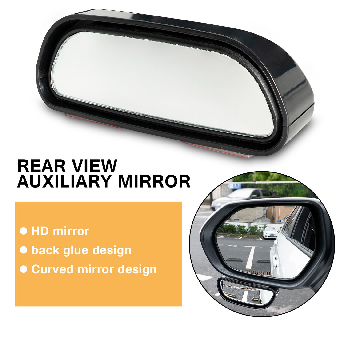 ya 3 6.25.2 360 Stick on Rear View Auxiliary Blind Spot Mirror Wide Angle Car Parking Side