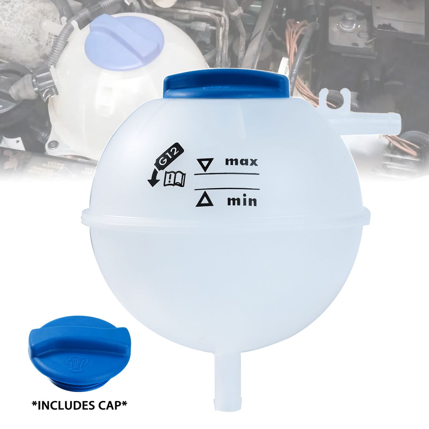 ya 27 7.20 for VW Transporter T4 1990- 2003 Radiator Expansion Tank With Cap 701121407B New