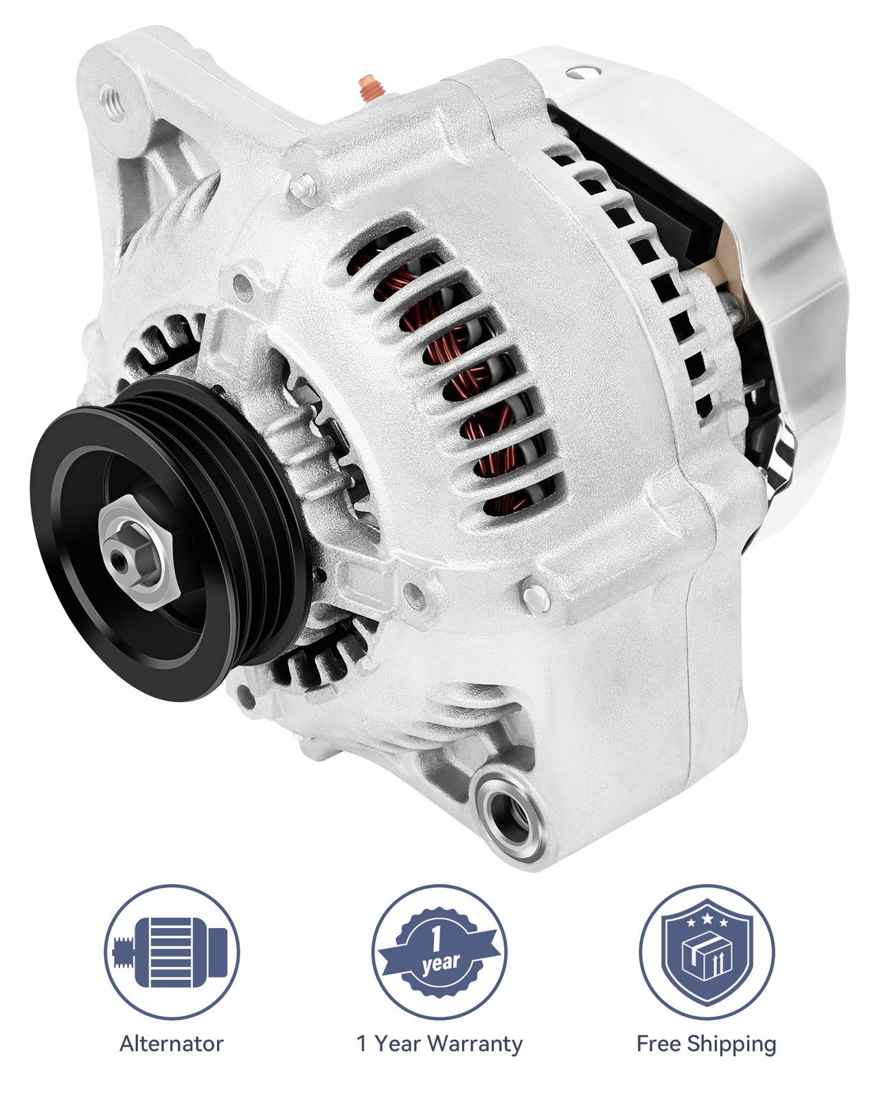 ya 27 7.2 New Silver Alternator Fit for 2000-2002 for Toyota Tundra Cab Pickup 3.4L V6 13671