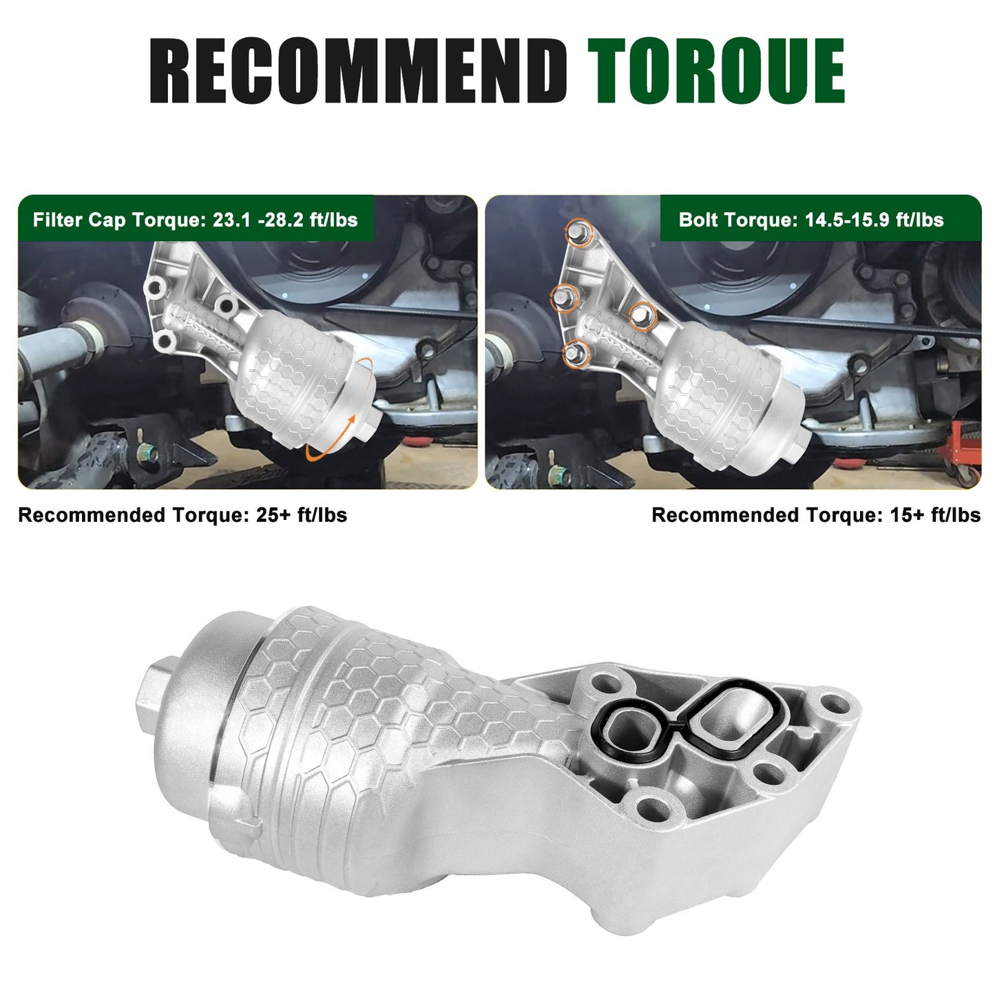 ya 5 8.7 Oil Filter Full Aluminum Housing kit for Kia Telluride 2020-2024 NO.26300-3LAA0