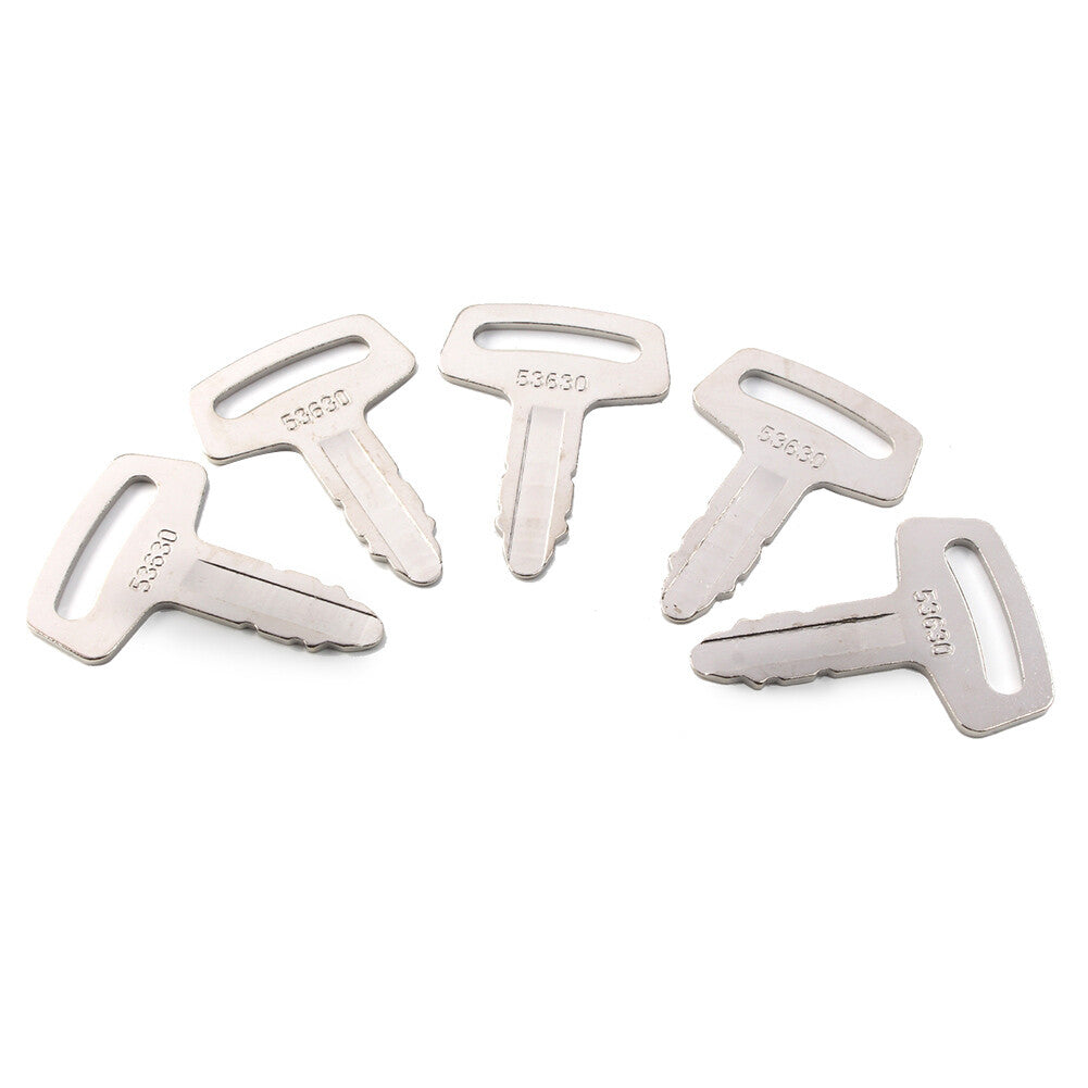 ya 4 6.22 Ignition Key RC101-53630 For Kubota Excavator Loader and Generator Metal 5PCS