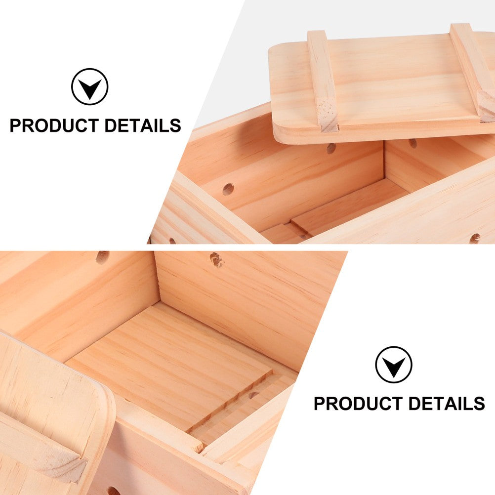 ya 26 1 Set Wooden Tofu Mould Kitchen Homemade Soy Curd Making Tools Tofu Mold