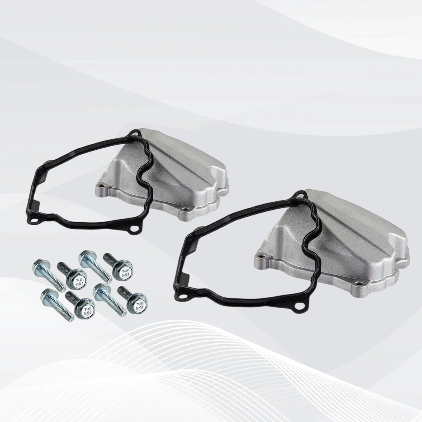 ya 10 5.28.2 2 sets of cast aluminum valve cover with gasket assembly for Can-am engine parts