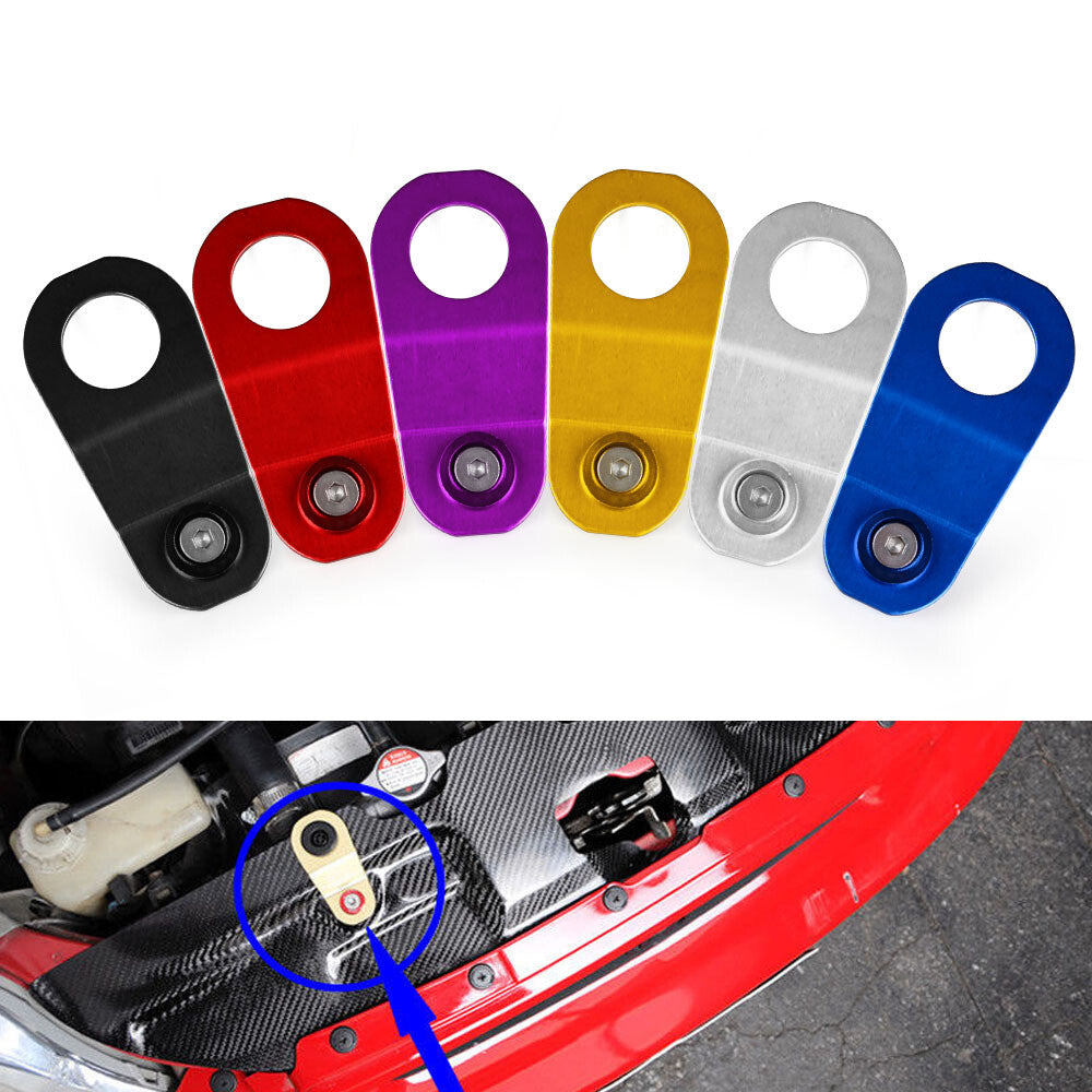ya 7 6.10 Aluminum Radiator Stay Mount Bracket+Fender Washer For 96-00 EK JDM