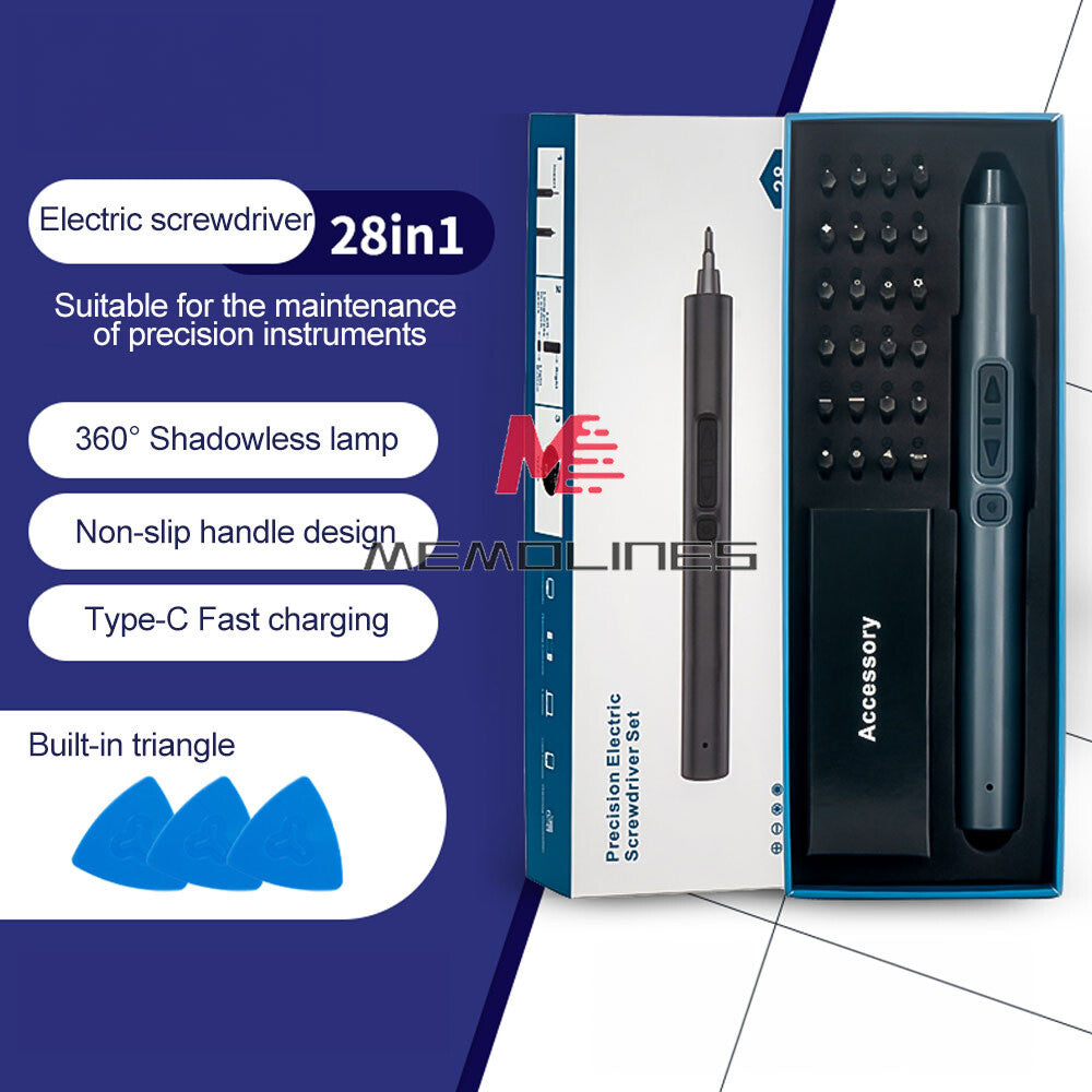 ya 26 28 IN 1 Cordless Power Pision Screwdriver Electric Screwdriver Kit Set