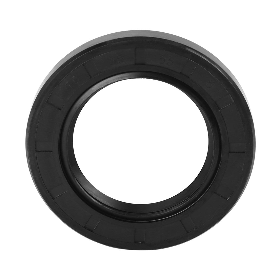 ya 5 8.7 35mm x 55mm x 8mm Black Rubber Cover Double Lip TC Oil Shaft Seal