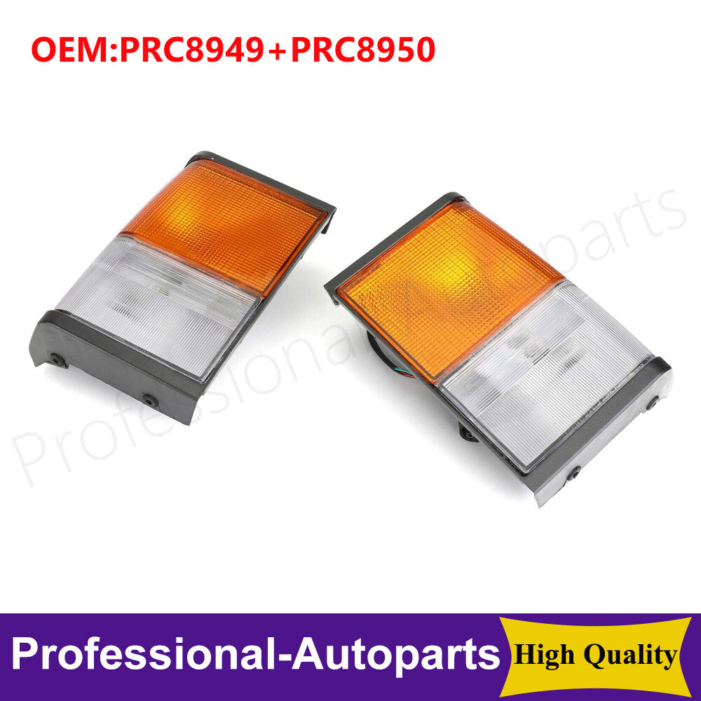 ya 3 6.25.3 Front Left+Right Turn Signal Corner Lamps for Land Rover for Range for Rover Classic