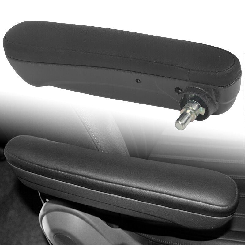 ya 1 7.2 Black PU Front for SEAT Armrest Port Side Suitable for Fiat 500 Abarth 2016 2017 2019