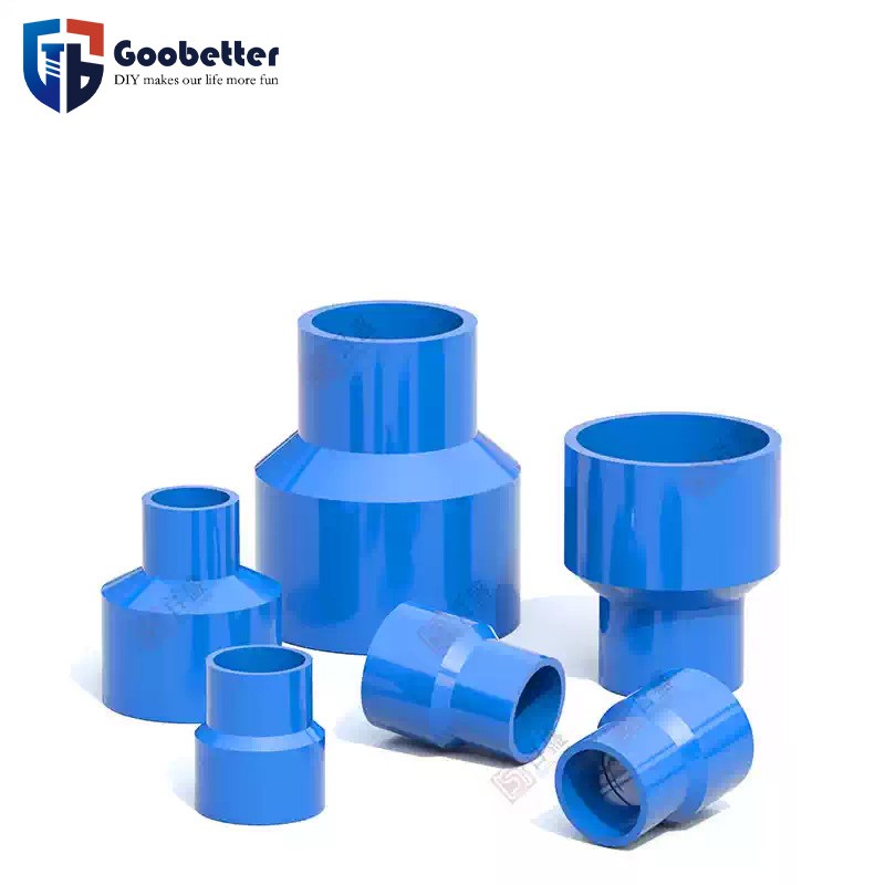Blue PVC Reducer Coupler 20-110mm for Water Pipe (25/32/50/75mm) 1Pcs