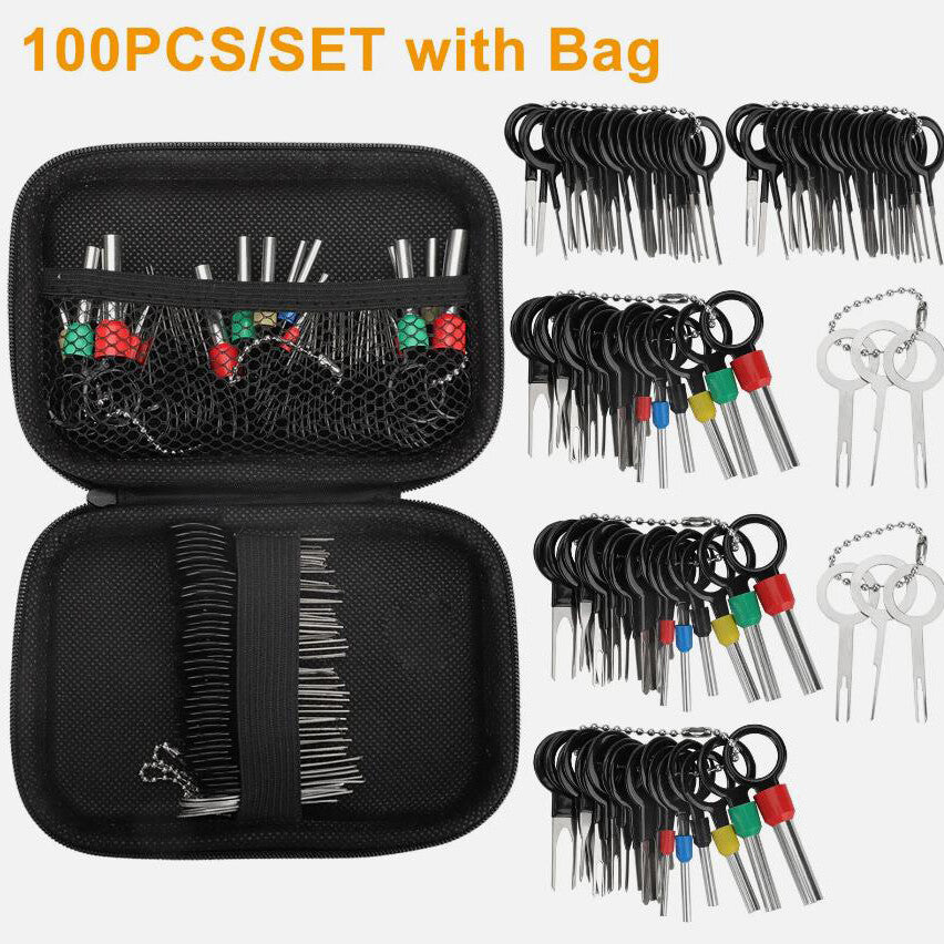 ya 3 6.24 100*Pin Ejector Wire Kit Extractor Connector Puller AutoTerminal Removal Tool