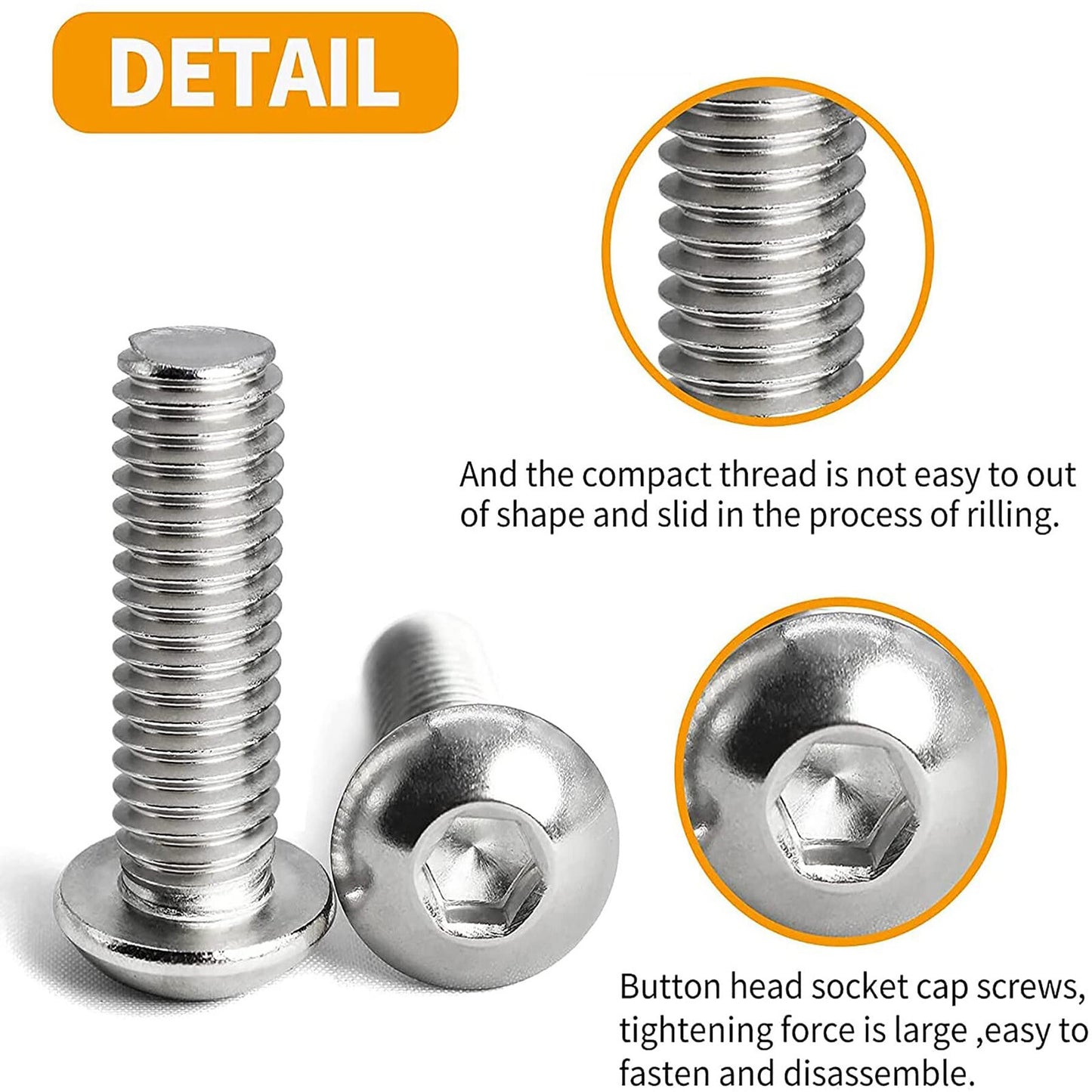 A2 STAINLESS STEEL TORX BUTTON SCREWS DOME HEAD BOLT HEXOBULAR SIX LOBE M2 M3-M8