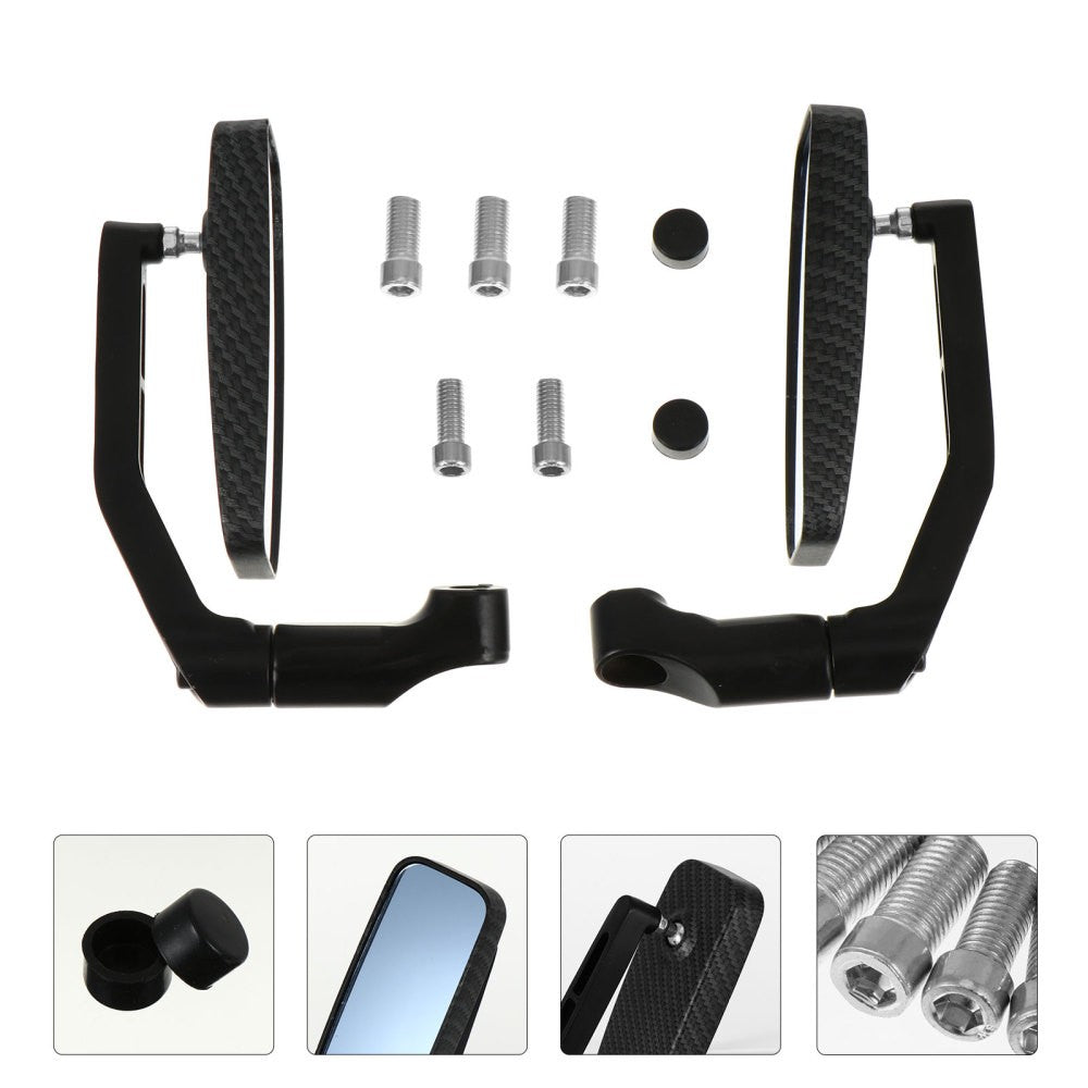 ya 4 6.21 2 Pcs Motorcycle Mirror Motorbike Wing Mirrors Rear View Side for