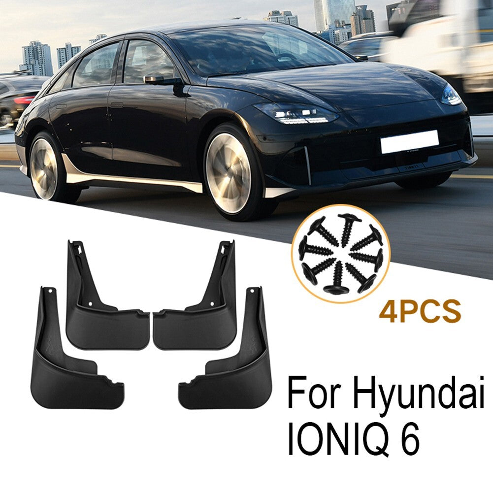 ya 5 8.7 4Pcs Black Splash Guards Mud Flaps Guards for for Hyundai Ioniq 6 2022+
