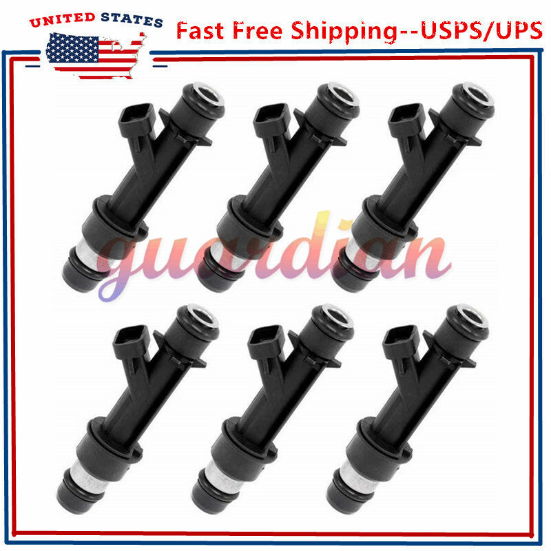ya 5 8.7 6Pcs Fuel Injectors 25313185 for Chevy Trailblazer for Buick for GMC Envoy 4.2L 02-04