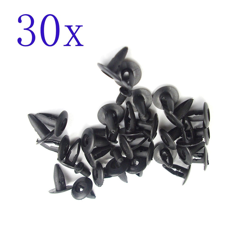 ya 27 6.18.2 30pcs Fender Liner Fastener Clip Rivet Black for Mazda Miata 626 929 MPV CX-7