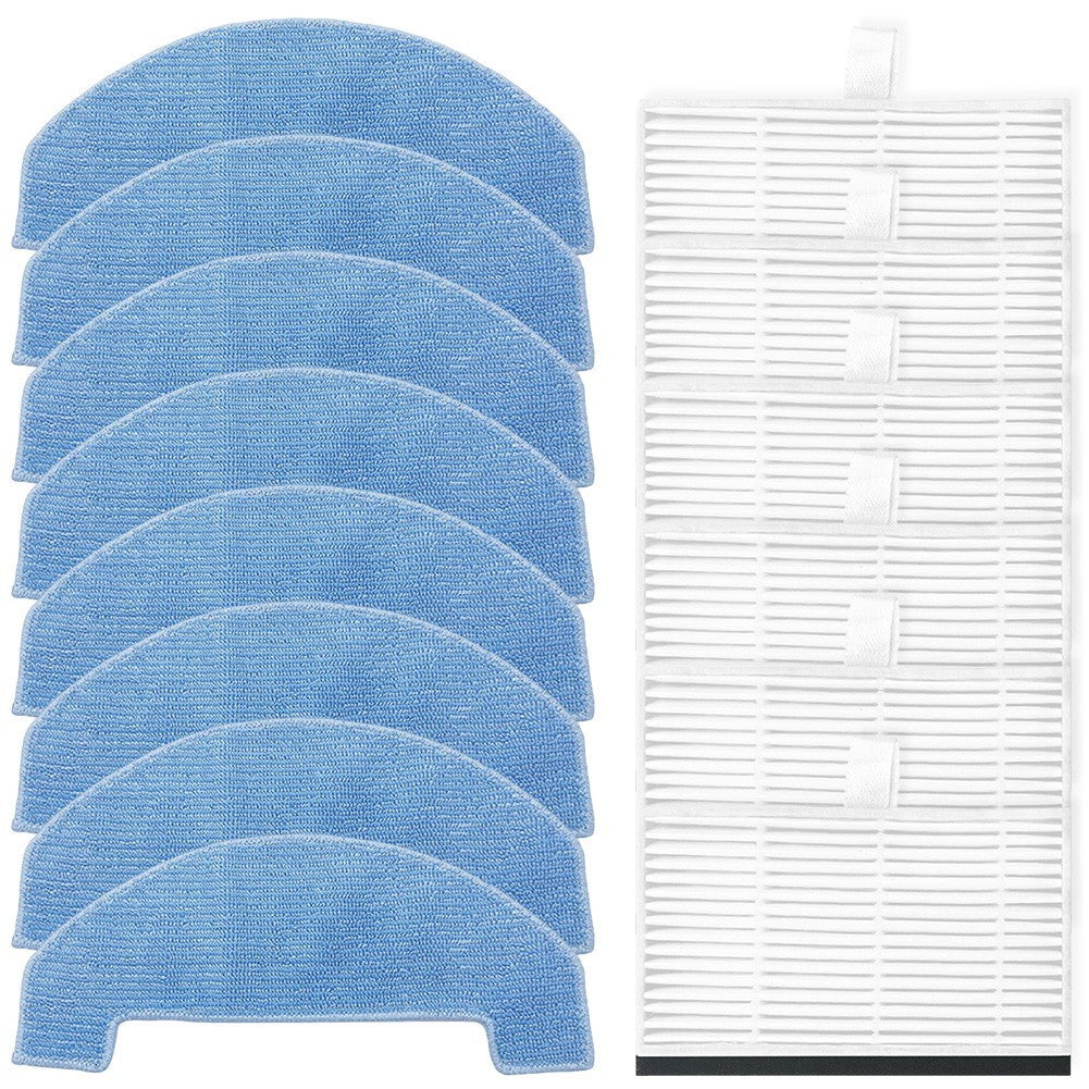 ya 25 For Ultenic D10 Robot Vacuum Replacement Mop Cloth and Filter Kit 14pcs