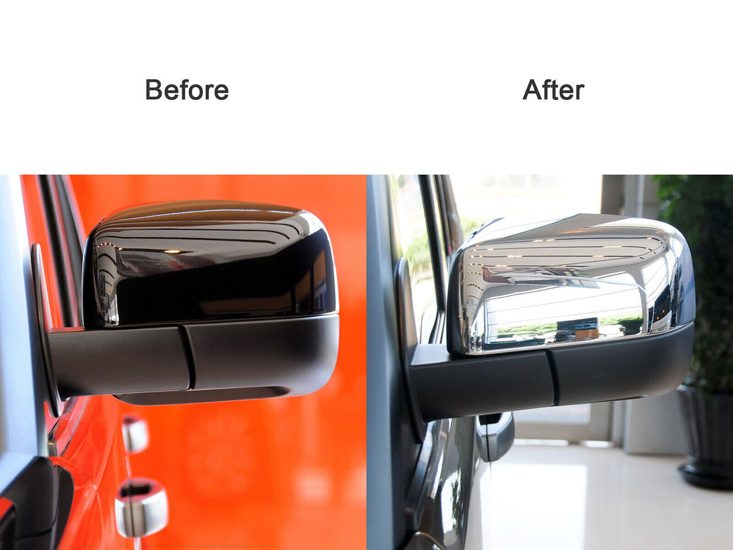 ya 1 8.5.3 A pair of door mirror chrome protective covers suitable for Range Rover 10-12/Sport 10-13