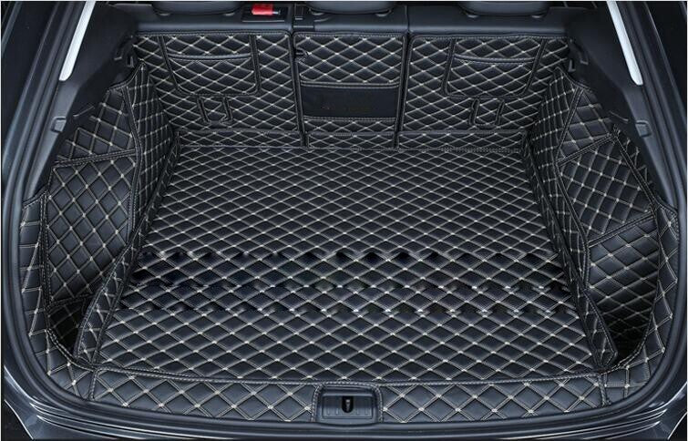 ya 7 6.10.3 Car Leather Boot Cargo Liner Tray Rear Trunk Floor Mat For Q3 Sportback 20+