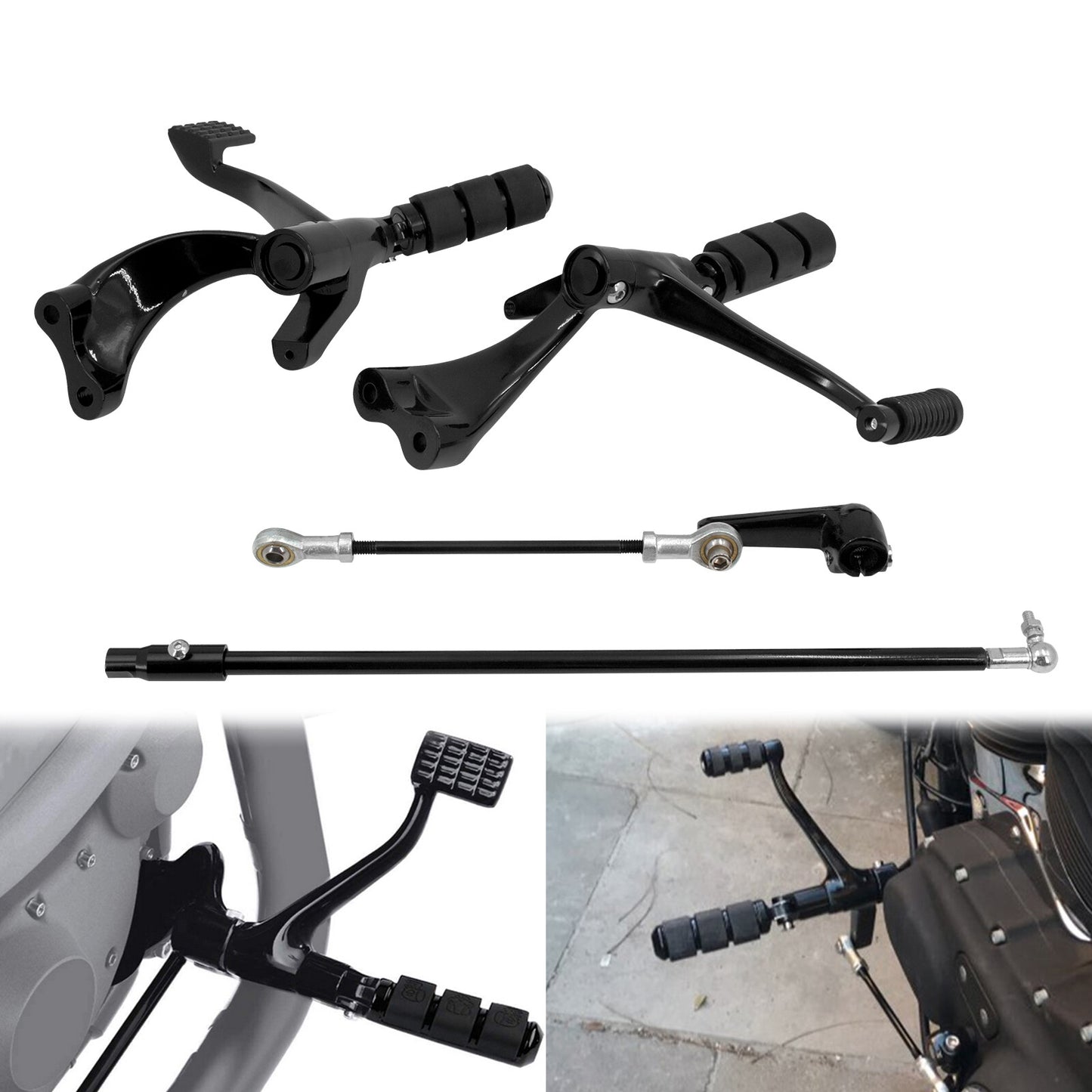 ya 11 6.8 Forward Controls Foot Pegs Linkages Levers for Harley Sportster 883 1200 14-22