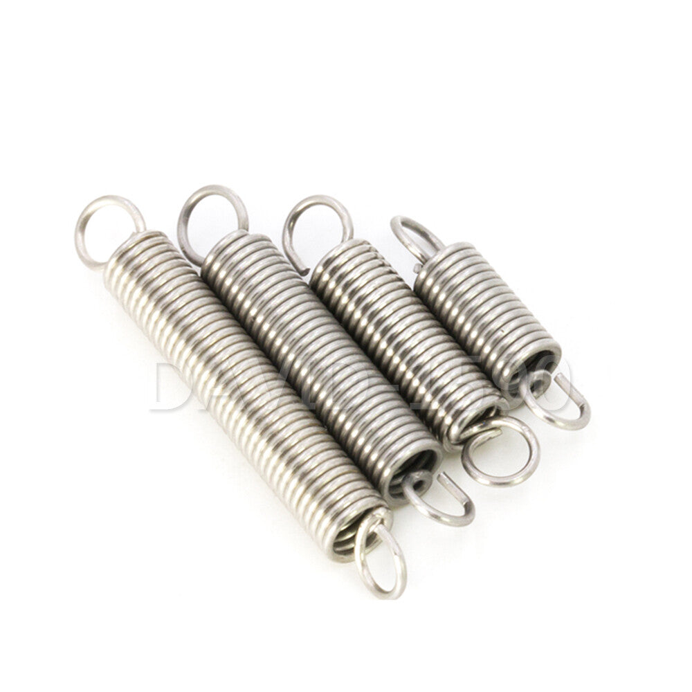 0.8mm Wire Dia. 6mm/8mm/10mm Outside Dia. Extension Springs 304 Stainless Steel