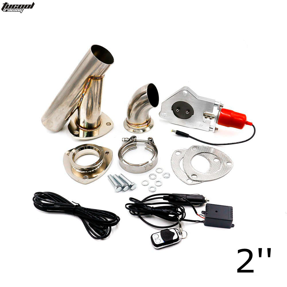 ya 5 6.16.2 2 51mmCar Electric Catback Downpipe Cutout E-Cut Out Valve Motor Remote