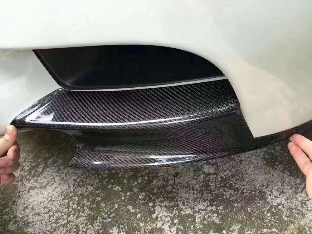 ya 4 6.17 for BMW E92 M3 2007 - 2012 Real Carbon Fiber Front Bumper Splitter Lip Pan USA