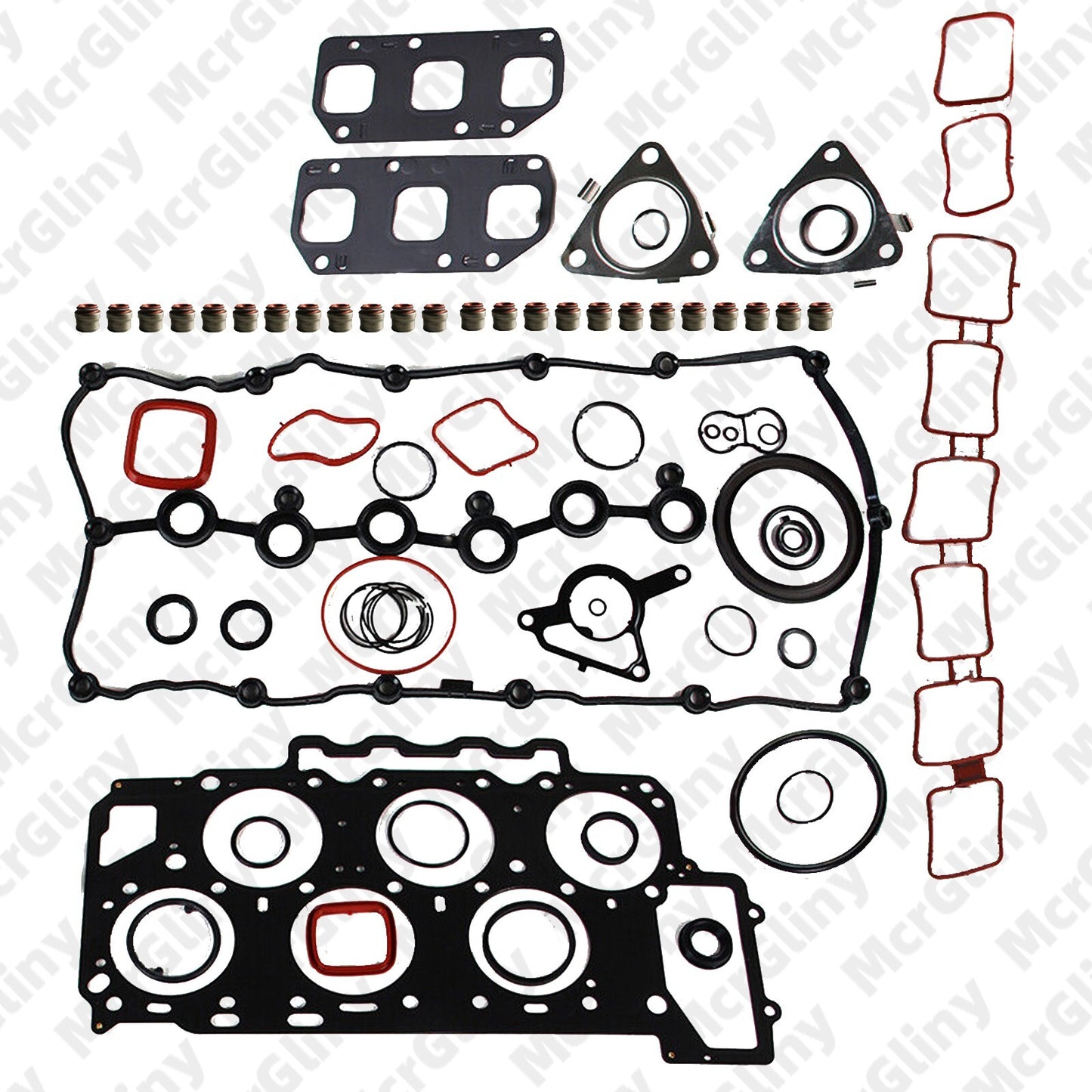 ya 5 8.7 3.6L Engine Gasket Kit Repair Seal Kit for VW Eos for Passat CC Touareg for Audi Q7