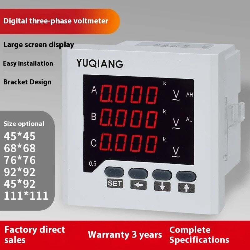 Three-phase Intelligent Digital Multi-function Power Meter Power Frequency Meter