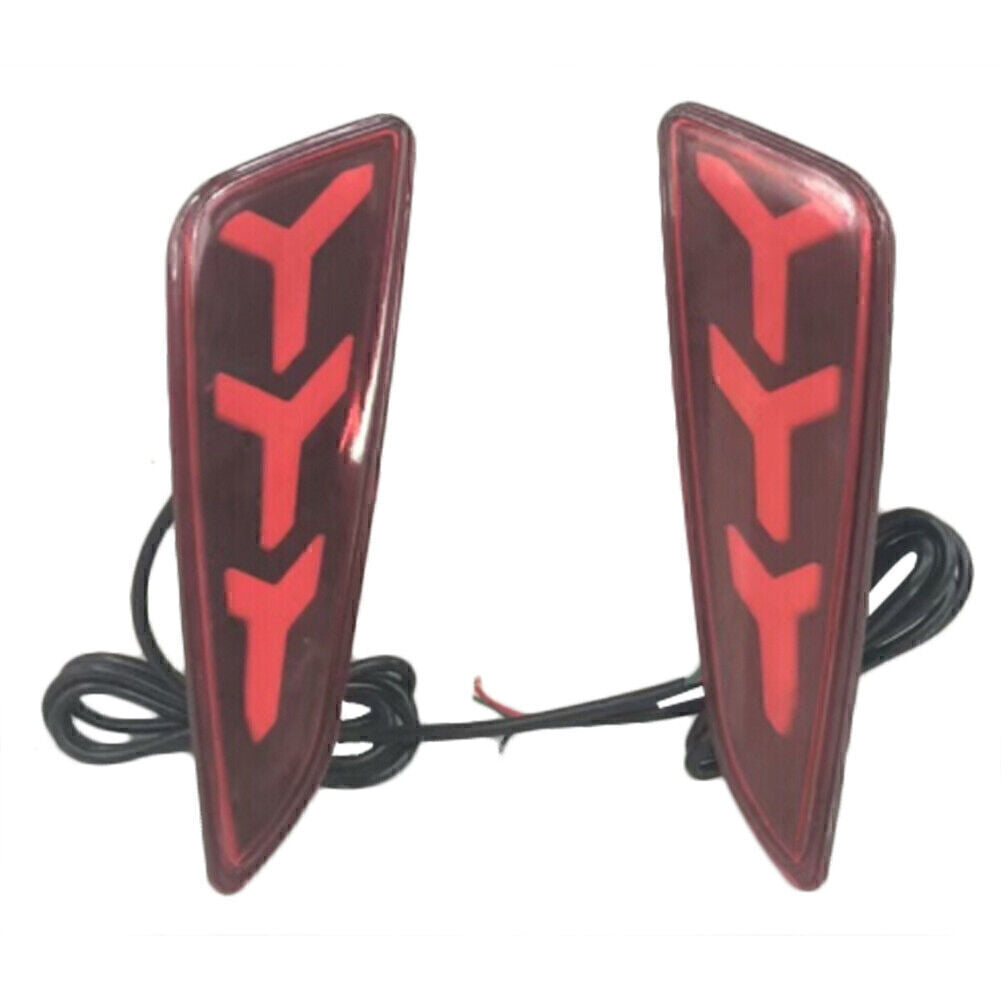 ya 5 8.7 Fit for Toyota CHR 2017-2018 Red Rear Bumper Rear Lights Lamps LH+RH Tailli