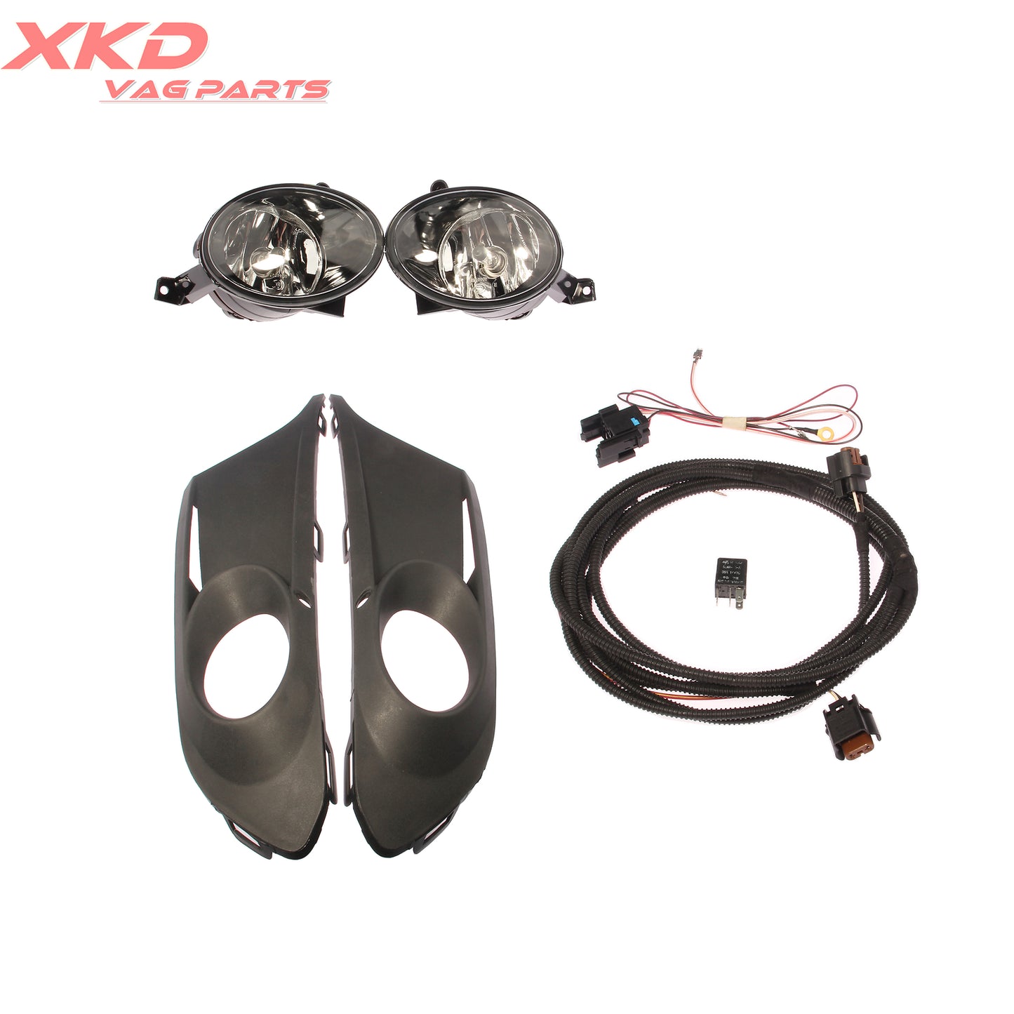 ya 1 7.4 Fog Light Lamp Two Grille Full Kit for VW for JETTA MK6 5K0941699