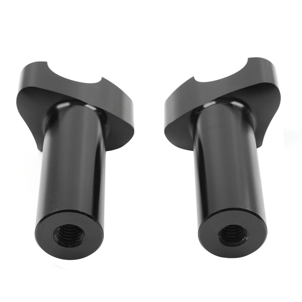 ya 5 8.7 4 Straight Handlebar Risers for Harley 1 Bar Dyna Sportster Softail Black