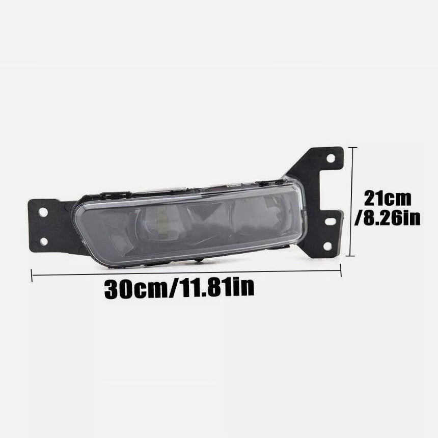 ya 10 10.28 Front Bumper LED Fog Light Lamp w/ Cover Bezel for Jeep Grand Cherokee 2017