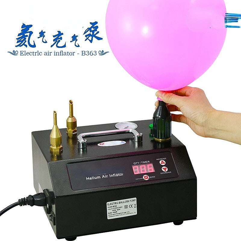 ya 14 Helium Balloon Inflator Dual Nozzle Inflator Air Pump Electric Balloon Inflator