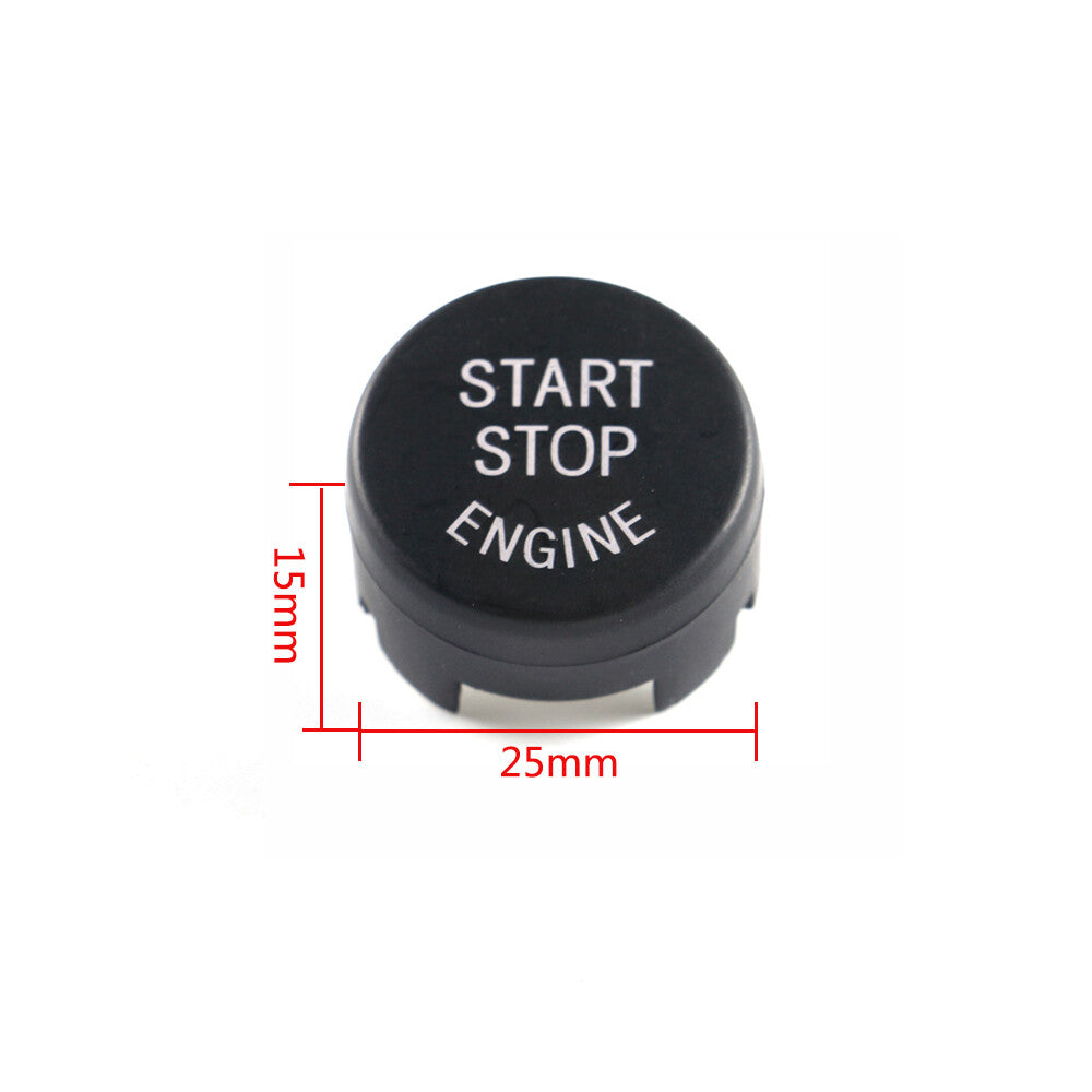 ya 13 New Start Stop Engine Button Switch Cover for BMW 1 2 3 4 5 6 7 Ser 09-16 Black