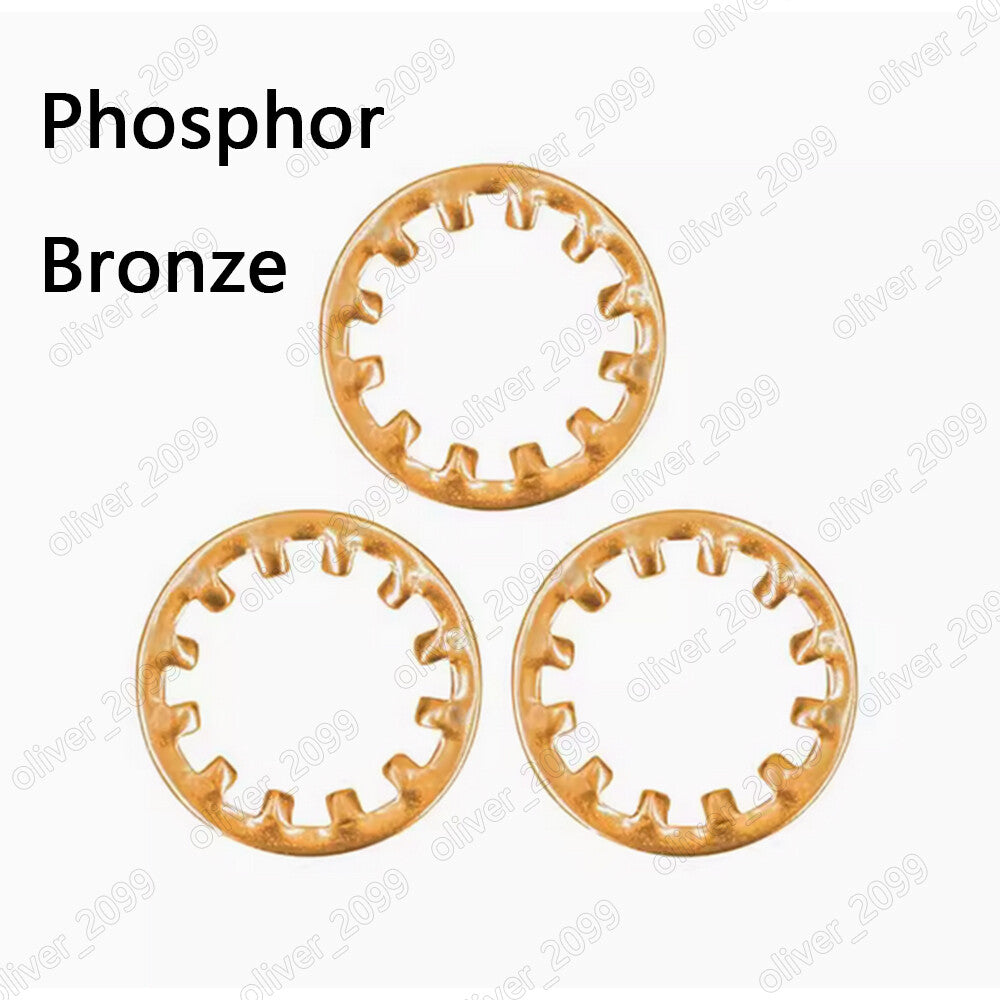 Phosphor Bronze Toothed Lock Washers With Internal Teeth M3 M4 M5 M6 M8 M10