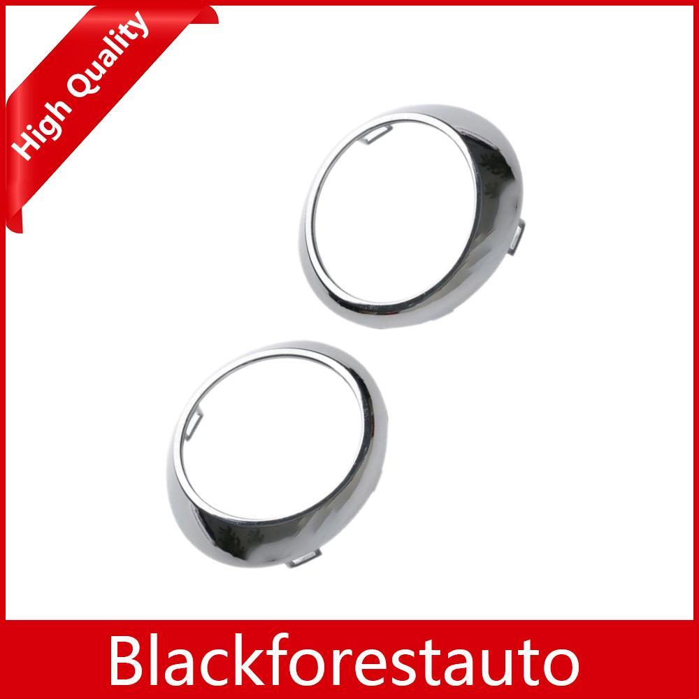 ya 27 6.18 for Mercedes W251 R320 R350 Pair Chrome L+R Bumper Fog Light Bezel Ring Cover