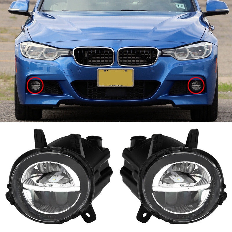 ya 1 8.5.2 1Pair LED Front Fog Lights Driving Lamps For 3 F30 LCI 320i 328d 328i