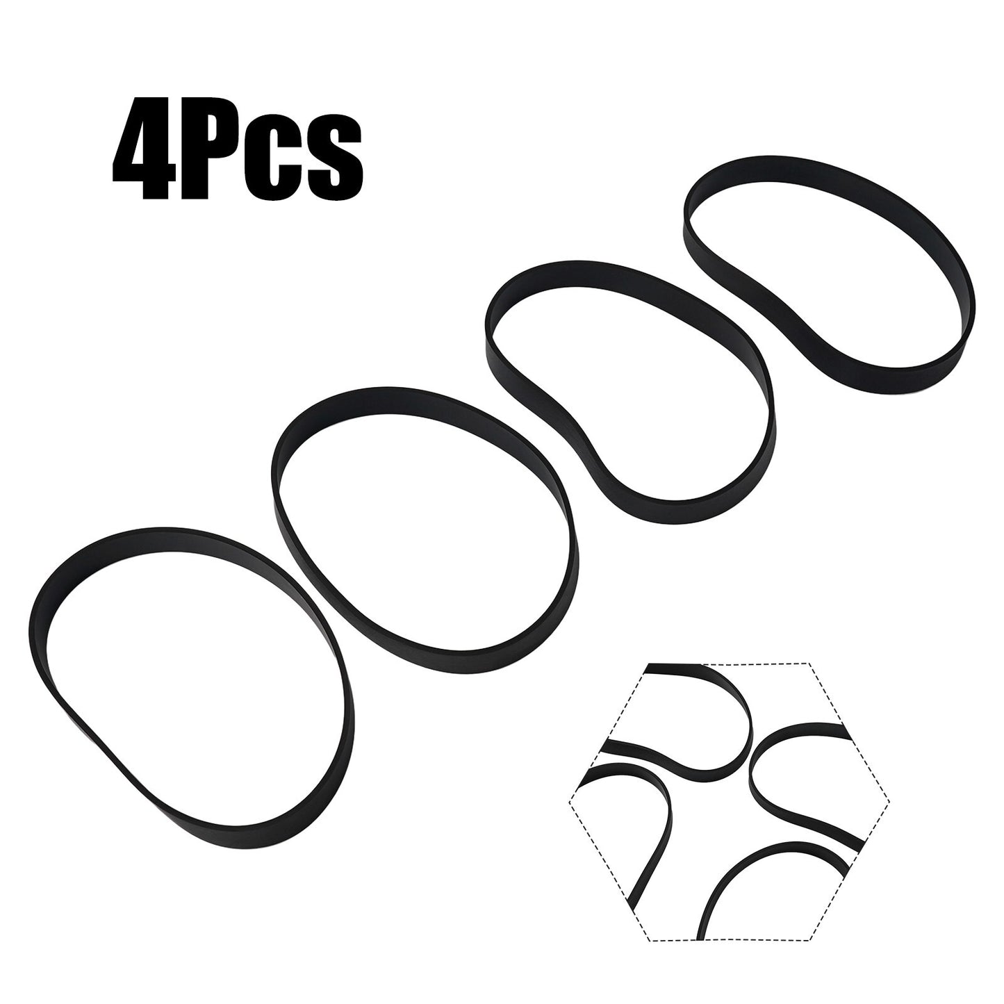 ya 25 Flexible and Long Lasting Rubber Vacuum Belts for 7/9/10 Models