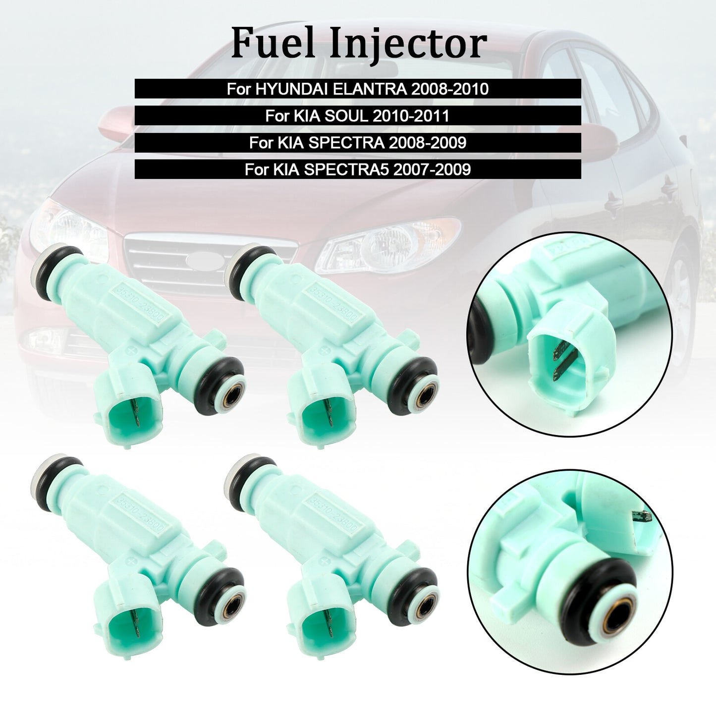 ya 1 8.5.2 4PCS Fuel Injector 35310-23800 for Hyundai for Elantra 2008-2010 for Kia Soul